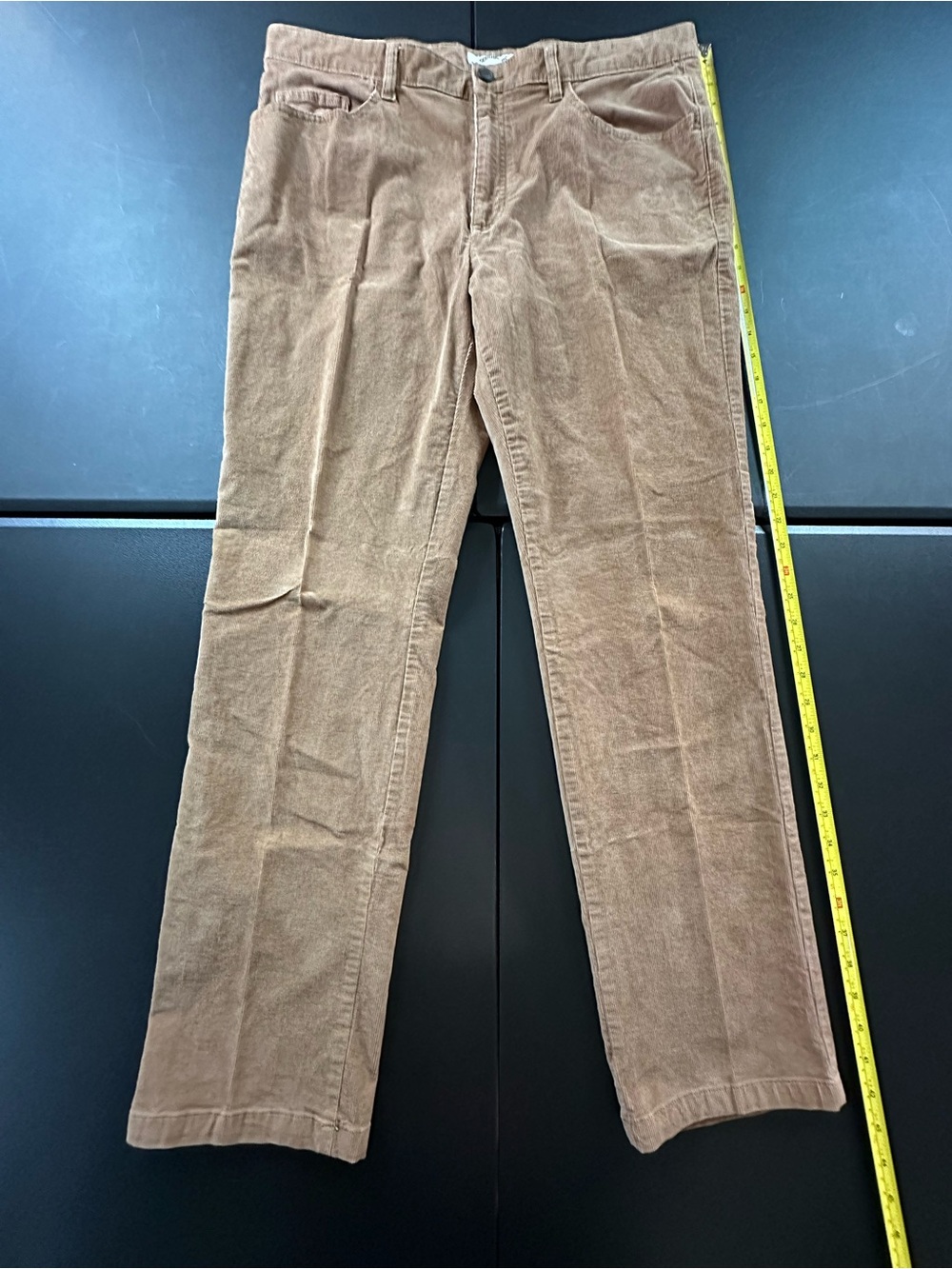 Goodthreads Men's Light Brown Corduroy Pants - Straight Leg